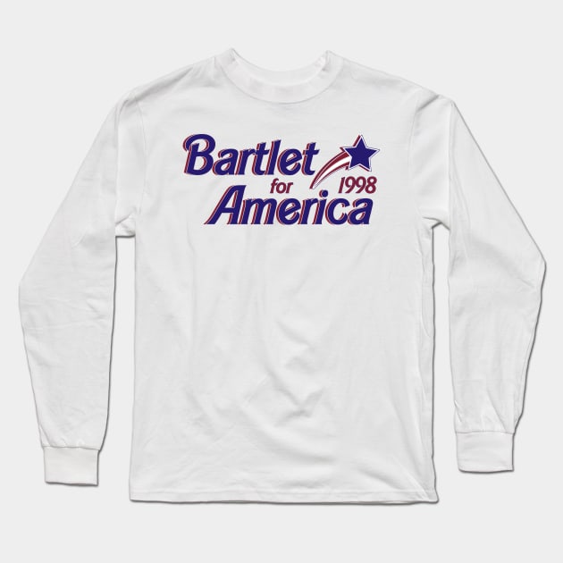 West Wing Retro Bartlet for America Long Sleeve T-Shirt by baranskini